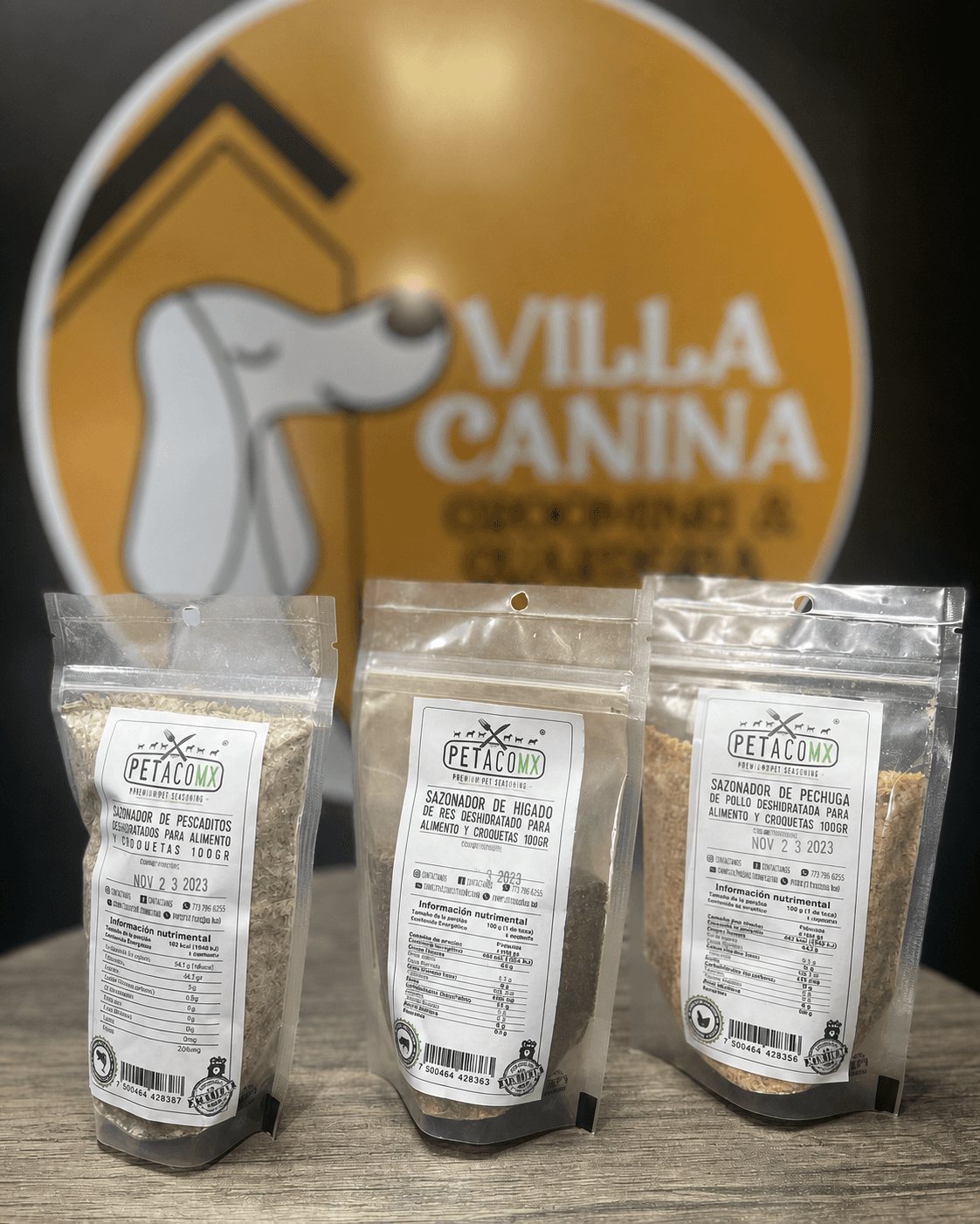 Premios disponibles en el pet shop de Villa Canina